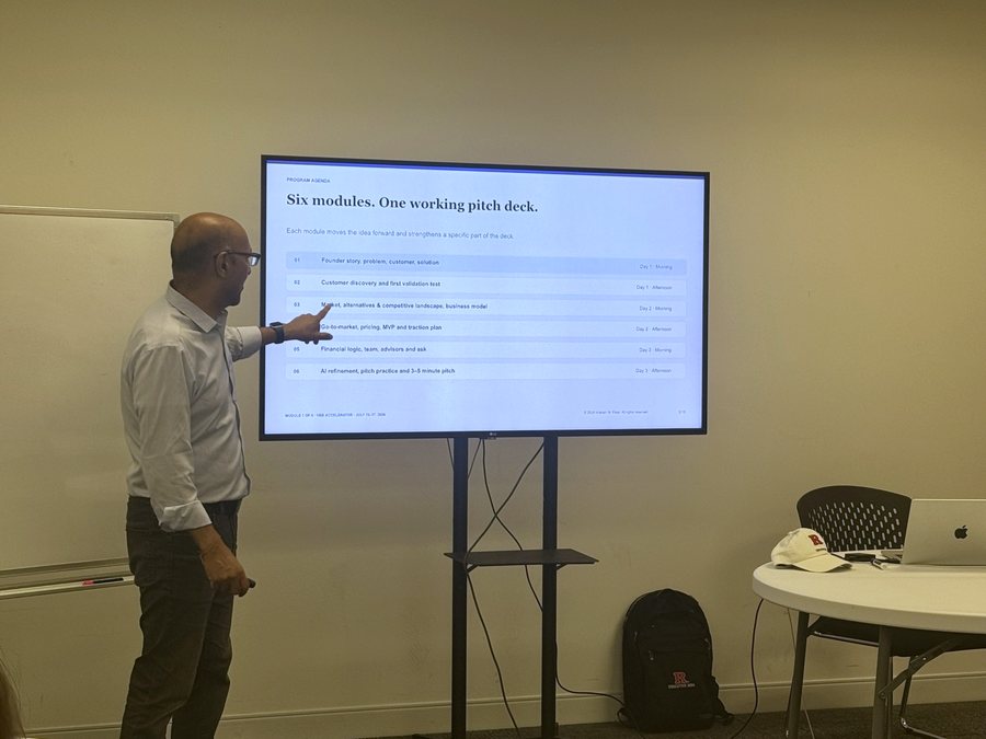 A faculty session on the six bootcamp modules