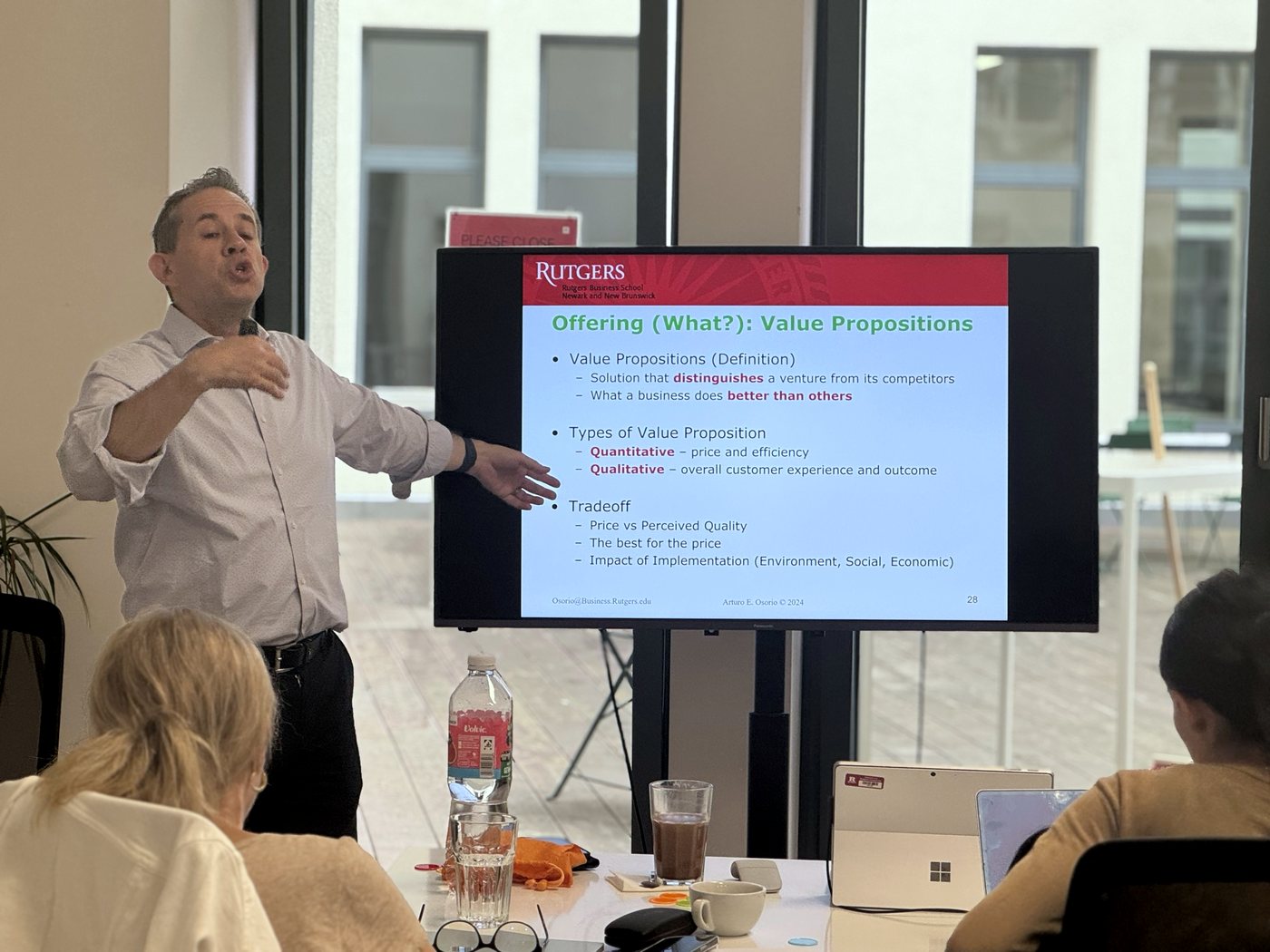 A faculty lecture on value propositions
